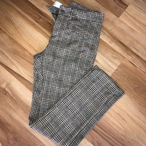 Tan checkered dress pants